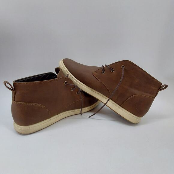 Perry Ellis Portfolio Men's Brown Lace Up Demi Hi Casual Dress Sneaker - Picture 11 of 14